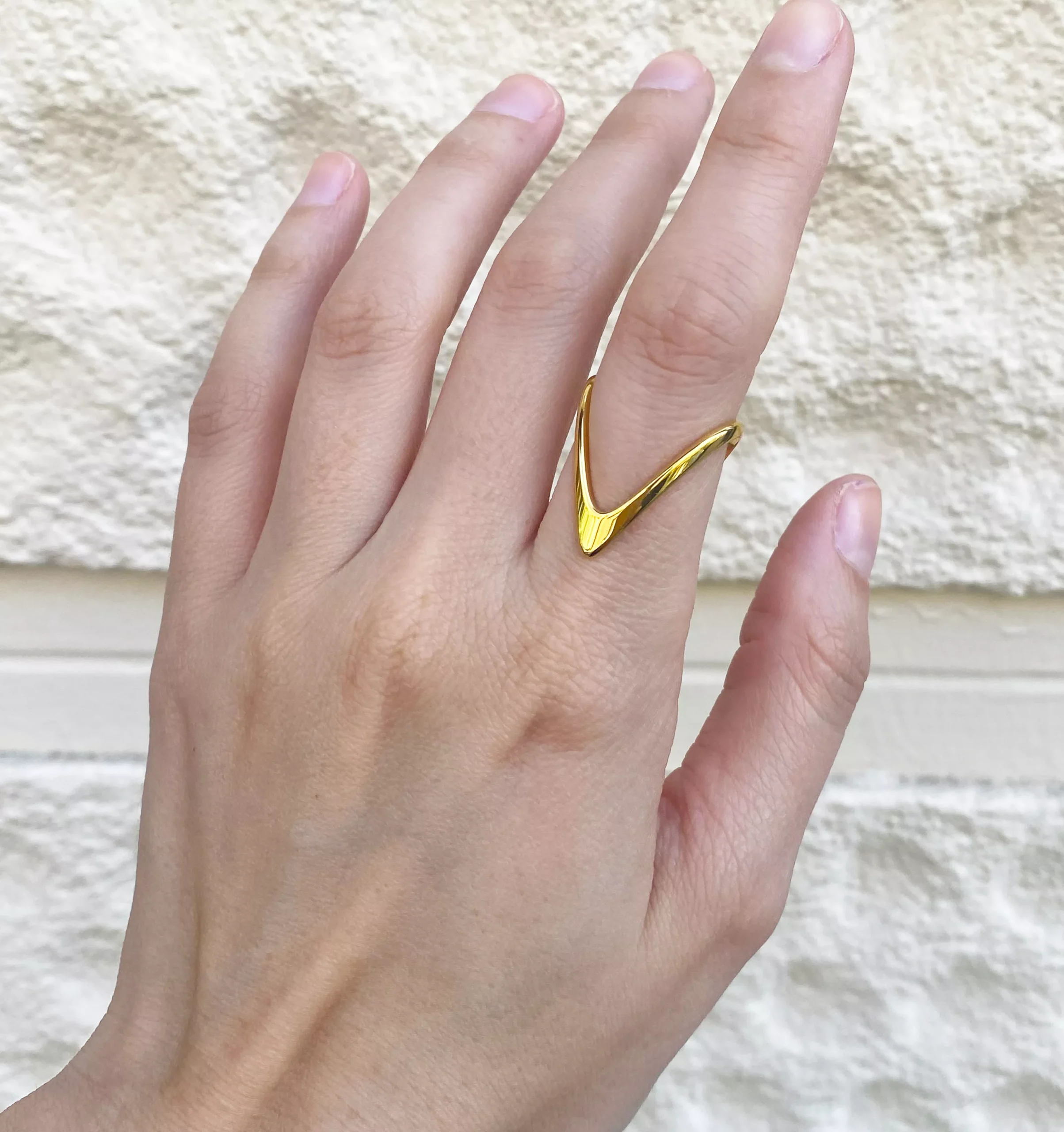 anillo arrow doble