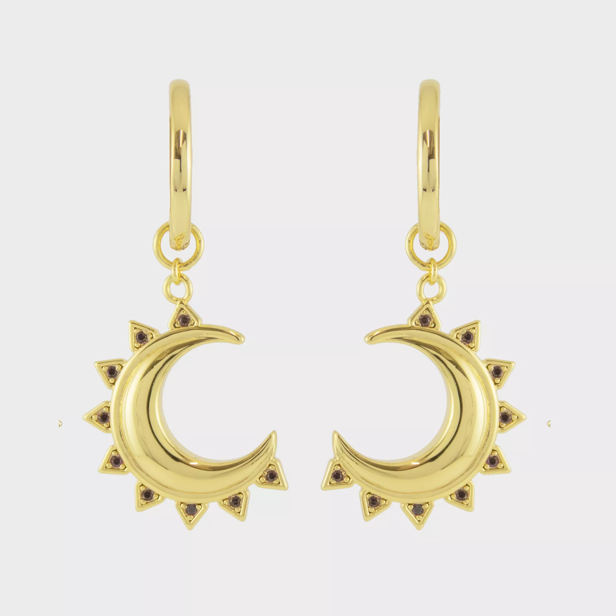 pendientes fire moon chocolate